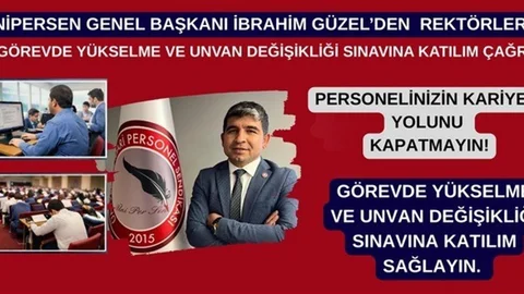 ÜNİPERSEN'den Rektörlere Sınav Çağrısı