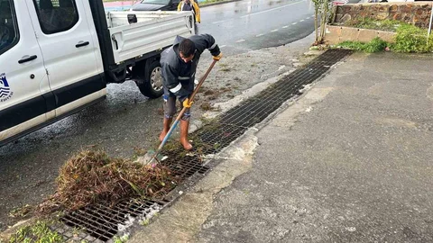 Bodrum'da Fırtına ve Yağmur Çalışmaları