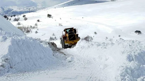 Çemişgezek'te Karla Mücadele Sevinci