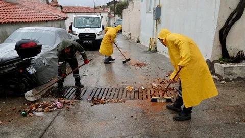 Menteşe'de 24 Saatlik Hava Durumu Müdahalesi