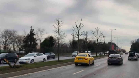 Sarıyer'de Trafik Kazası Görüntülendi