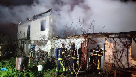 Denizli'de Samanlık Yangını Korkuttu