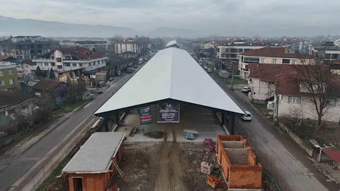 Düzce'de Tuhafiyeciler Pazaryeri Projesi Devam Ediyor