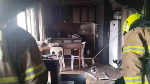 Erdek'te Apartman Dairesi Yangını