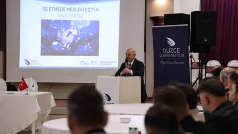 Düzce'de Mesleki Eğitim Protokolleri İmzalandı