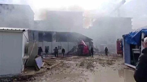 Konteyner Yatakhanede Yangın Çıktı