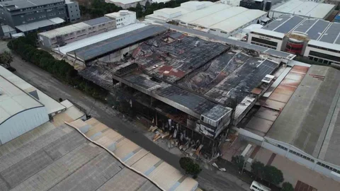 Bursa'da Fabrika Yangını Görüntülendi