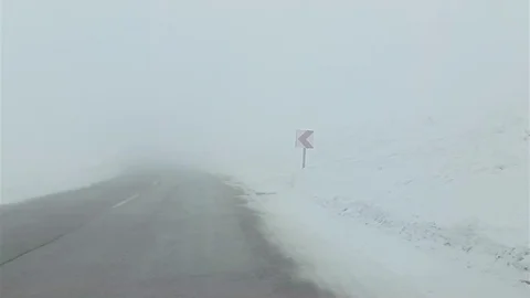 Palandöken Geçidi'nde Yoğun Sis Sorunu