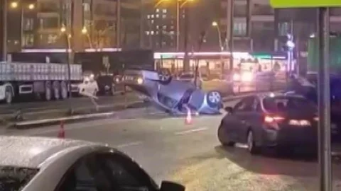 Diyarbakır'da Takla Atan Araçta 1 Yaralı