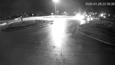 Konya'da Trafik Kazası Görüntülendi