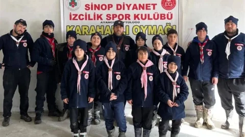 Sinop’ta Zorlu Kış Kampı Gerçekleşti