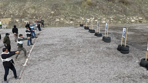 Mersin'de Orman Personeline Atış Eğitimi