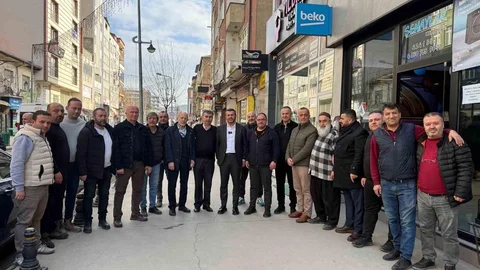 Karabük'te Başkan Çetinkaya Esnafla Buluştu