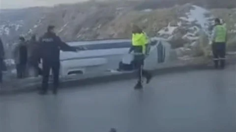 Gaziantep'te İşçi Servisi Devrildi