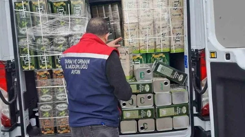 Köşk'te Sahte Zeytinyağı Ele Geçirildi