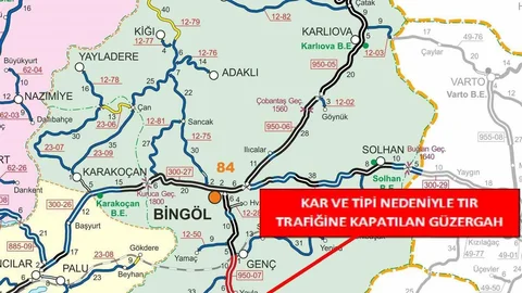 Bingöl-Diyarbakır Karayolu Kapandı
