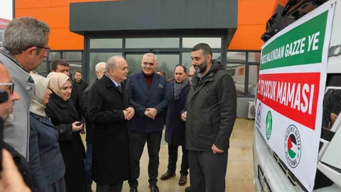 Düzce'den Gazze'ye Yardım Gönderildi