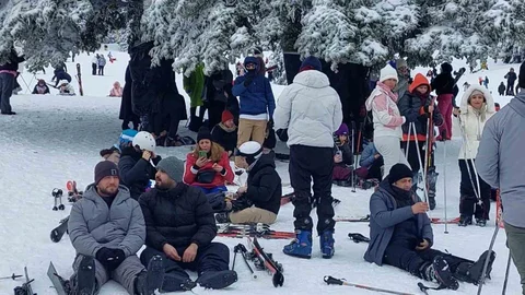 Uludağ'da Telesiyej Arızası Yaşandı