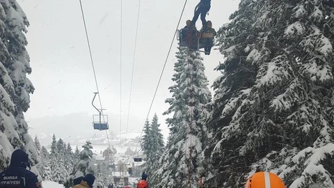 Bursa Uludağ’da Telesiyej Arızası Yaşandı