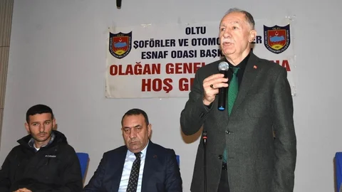 Oltu'da Şoförler Odası Seçimi Yapıldı
