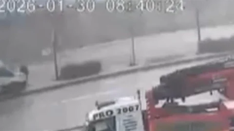 Gaziantep'te Servis Kazası Anları Kamerada