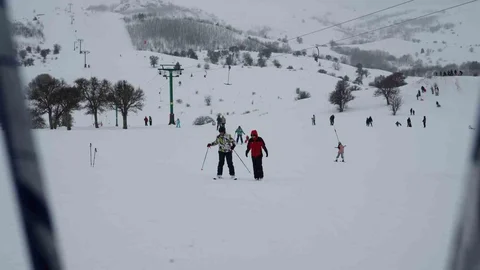Kop Kayak Merkezi'nde Sömestir Yoğunluğu