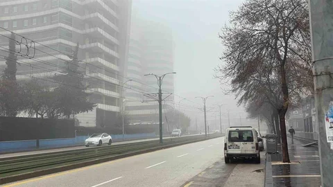 Gaziantep'te Yoğun Sis Devam Ediyor