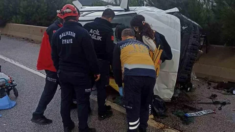 Balıkesir'de Trafik Kazası: 1 Yaralı