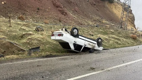 Adıyaman'da Otomobil Takla Attı
