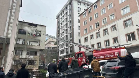 İstanbul Şişli’de Bina Yangını