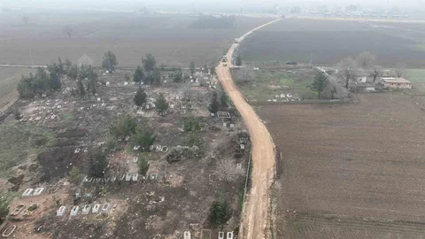 Suruç'ta Mezarlık Yolunda Yenileme Çalışmaları