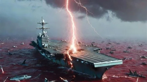 İran Devrim Muhafızları'ndan ABD Uçak Gemisi Paylaşımı