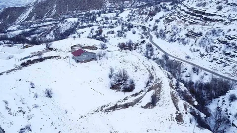 Malatya'da Kış Manzarası Havadan Görüntülendi