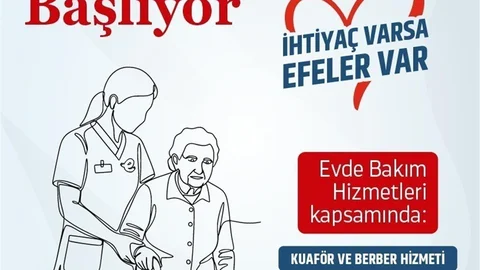 Efeler'de Evde Bakım Hizmetleri Başlıyor