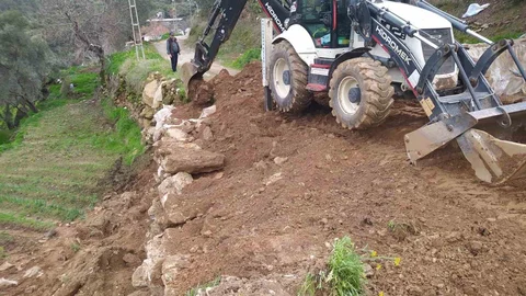 Bozdoğan'da Sağanak Yağış Sonrası Çalışmalar