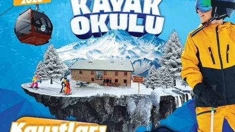 Kayseri'de Yetişkin Kayak Okulu Kayıtları Başladı