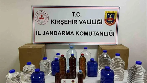 Kırşehir'de Kaçak Alkol Operasyonu Yapıldı