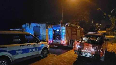 Aydın'da Metruk Bina Yangını