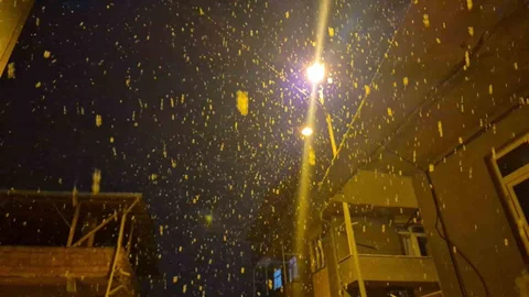 Tekirdağ'da Kar Yağışı Etkili Oldu