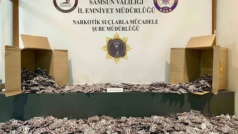 Samsun'da Uyuşturucu Hap Operasyonu
