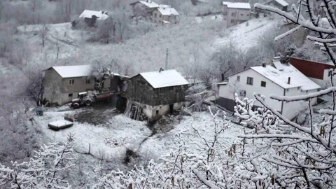 Sakarya'nın Yüksek Kesimlerinde Kar Yağışı