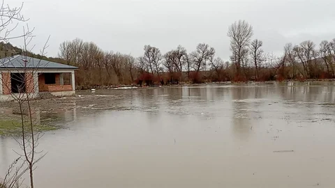 Tokat'ta Çekerek Irmağı Taştı