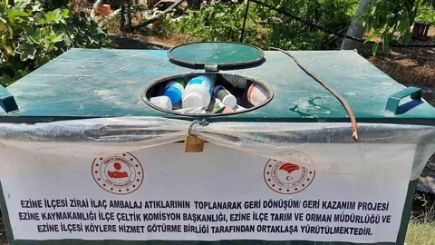 Çanakkale'de Zirai Atık Ambalajları İmha Edildi