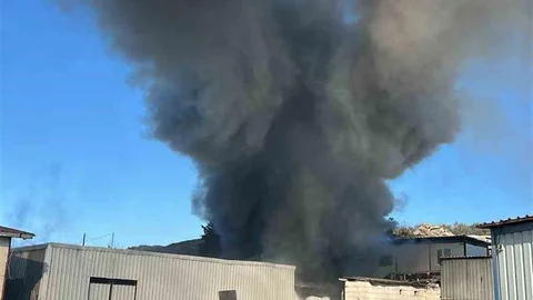 Bodrum'da Konteyner Yangını Paniğe Neden Oldu