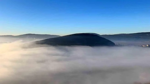 Muğla Menteşe'de Sis Görsel Şölen Sunuyor