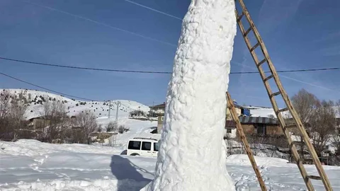 Sivas'ta Kardan Adam Yapıldı