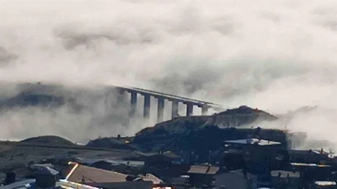 Kulp’ta Yoğun Sis Manzarası