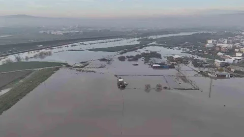 Bursa'da Tarım Alanları Sular Altında Kaldı