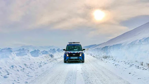 Bayburt'ta Jandarma Görevde