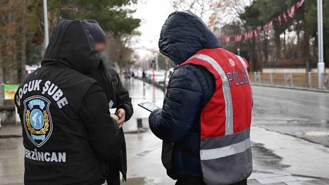 Erzincan'da Okul Çevrelerine Denetim Yapıldı